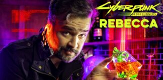 El trago de Rebecca en Cyberpunk El trago de Rebecca en Cyberpunk