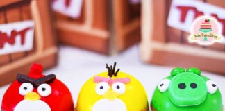 Como hacer mini pies de Angry Birds Como hacer mini pies de Angry Birds