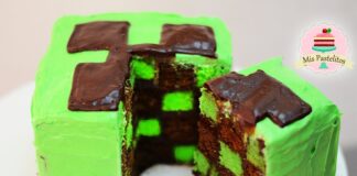 Como hacer un queque del Crepper de Minecraft Como hacer un queque del Crepper de Minecraft