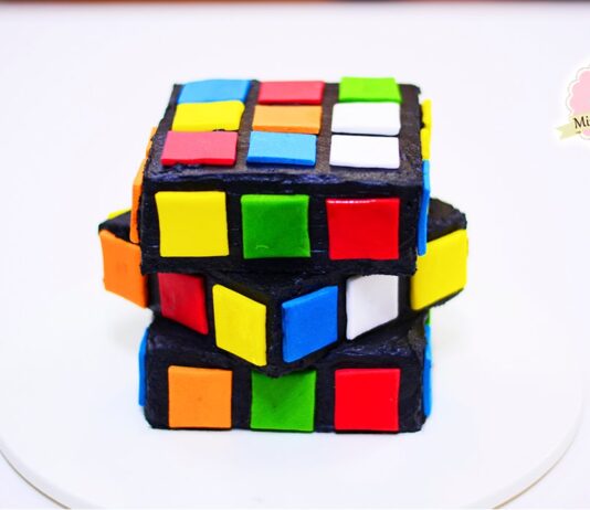 Queque del cubo de Rubik Queque del cubo de Rubik