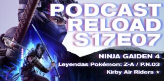 Podcast Reload Episodio 07 Temporada 17 – Kirby Air Riders, Leyendas Pokémon Z-A, Ninja Gaiden 4, P.N.03 Podcast Reload Episodio 07 Temporada 17