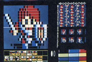 El editor de personajes usado para crear los sprites de Ys.