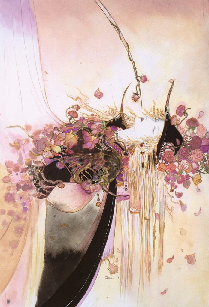 Una de las muchas ilustraciones de Vampire Hunter D de Amano.