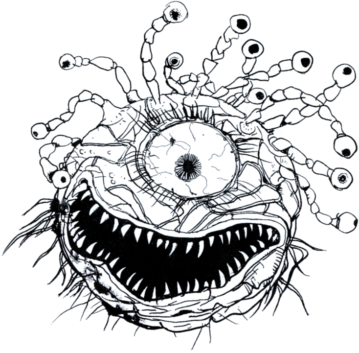 Uno de los tipos de monstruos favoritos de Amano, el Mal de Ojo.