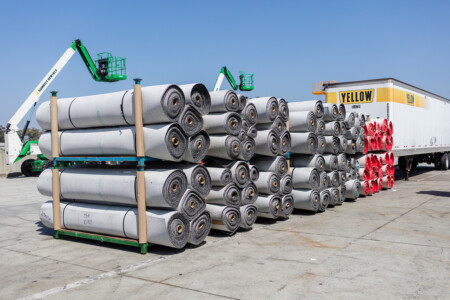 E3 utiliza 4,5 millas de la alfombra para los pasillos. E3 2016