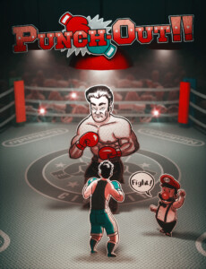 Punch Out arte por Marcus Penna