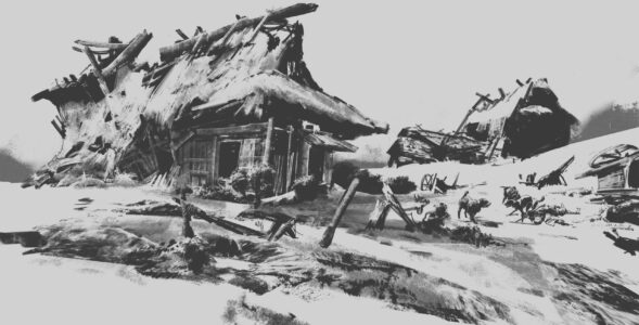 Título: Farmstead Mongols
Nombre del artista: John Powell
Juego: Ghost of Tsushima
Software: Photoshop Ghost-of-Tsushima-Farmstead-Mongols